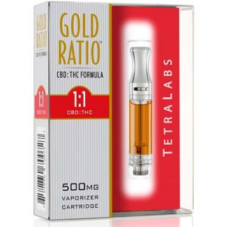 Buy Gold Ratio CBD THC Vape Cartridge NZ