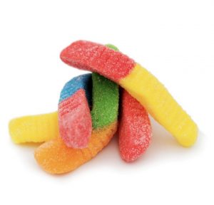 Delta-8-THC Rainbow Gummy Worms Aussie